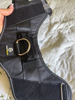 Black No-Pull Reflective Dog Harness